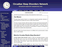 Tablet Screenshot of circadiansleepdisorders.org
